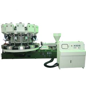 12-16 Stations Single Color Automatic <b>Rotary</b> Type Sole Jointing & Injection Moulding <b>Machine</b> - Product Image 1