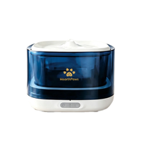 Fontaine à eau sans fil pour chat de 2,5 L avec capteur radar, eau fraîche à la demande, réservoir visible, abreuvoir pour animaux de compagnie d'intérieur
