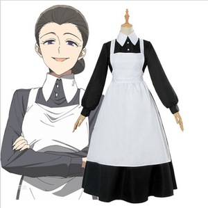 Disfraz de Cosplay de Bai Jiayin <span class=keywords><strong>the</strong></span> <span class=keywords><strong>Promised</strong></span> <span class=keywords><strong>Neverland</strong></span>, conjunto de Cosplay De La criada de la madre de Isabella, vestido de personaje de <span class=keywords><strong>Anime</strong></span> - Product Image 2