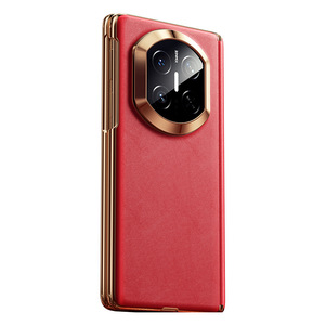 Funda para Teléfono Móvil Mate X7, Nueva X6, de Cuero con Revestimiento de PC, Magnética de Eje Central, Todo en Uno, Galvanizada, con Película Protectora de Cobertura Total - Product Image 1