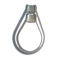Support de tuyau pivotant en C galvanisé UTT42, 1/2"-12", en acier au carbone de qualité supérieure, pour la protection incendie et le support antisismique des conduites
