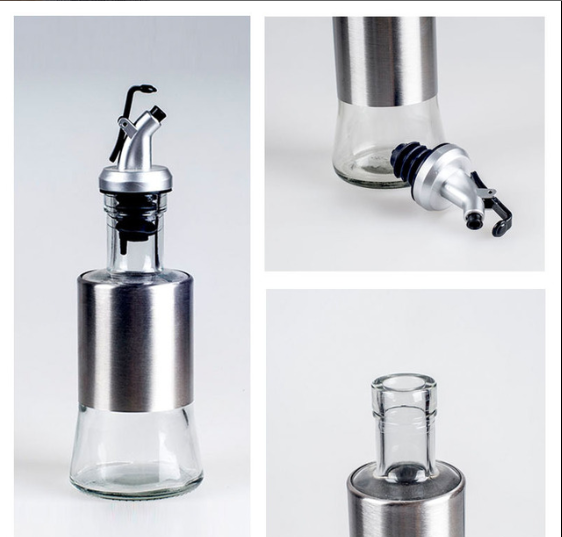 150 ml 300 ml 500 ml Leak-proof Glass Oiler Transparent Glass Bottles For Olive Oil With Stopper
