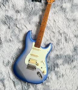 Professional High End <b>Strings</b> <b>Instrument</b> Gradient Color Guitar with Magnetic Steel Pickup Carbonized Maple Wood - Product Image 2