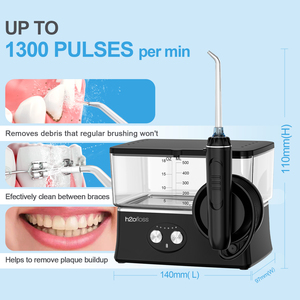 H2ofloss <span class=keywords><strong>Pequeño</strong></span> Flosser de agua de encimera 6 modos Cuidado bucal Chorro de agua <span class=keywords><strong>dental</strong></span> Flosser Recargable <span class=keywords><strong>Irrigador</strong></span> oral - Product Image 5