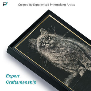 Lüks Modern sanat hayvan boyama dekoratif Modern baskı tablo çerçeveli el zanaat asılı dekorlar - Product Image 4