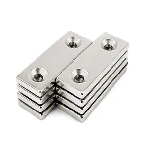 N52 Magnet Neodymium Magnet Super Kuat Bahan Magnet Kustom Putaran Cakram Cincin Blok Magnet