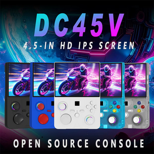 Consola de juegos portátil retro de código abierto DC45V, joystick arcade, pantalla IPS HD de 4.5 pulgadas, reproductor de videojuegos para PS1, PSP, regalos - Product Image 2