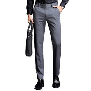กางเกงเข้ารูปแนวธุรกิจของผู้ชายกางเกงแบบตรงเอวกลางแบบทางการ - Product Image 1