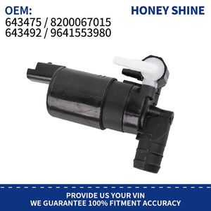 643475 8200067015 YL01537980 Pompe de lave-glace pour Peugeot 307 <span class=keywords><strong>308</strong></span> 408 2008 Citroën C4 C5 Clio - Product Image 2