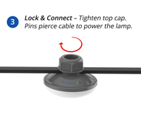 Lumière LED DC48V IP67 pour l'éclairage des cages à volailles, 2W blanc chaud, durée de vie de 50000 heures, lampe de haute qualité