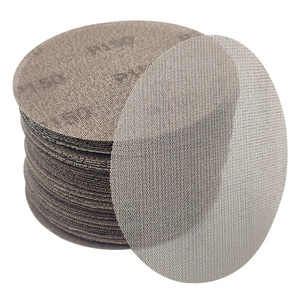 HARFINGTON 5 inç Mesh zımpara diski, alçıpan macun zemin için tozsuz alçıpan zımpara cırt cırt zımpara pedleri - Product Image 4