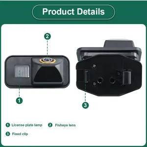HD AHD 1920x1080p 1000TVL không thấm nước Xe tấm đảo ngược sao lưu máy ảnh cho TOYOTA <span class=keywords><strong>COROLLA</strong></span> Auris avensis T25 T27 2011-2013 - Product Image 2