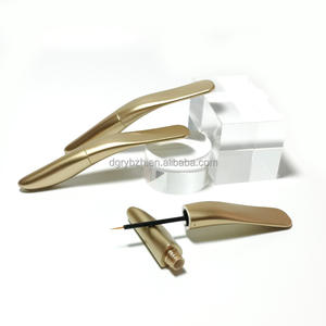 Оптовая продажа, 5 мл, пустая матовая Золотая трубка для подводки для глаз, уникальная пластиковая упаковка для косметических ресниц, горячего тиснения, маркировки макияжа - Product Image 2