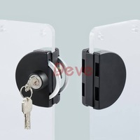 Serrure de porte coulissante en verre sans cadre Deve China, en acier inoxydable, avec clé, pour bureau