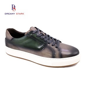 Dreamy Stark High-quality Slip-on Genuine Leather Loafers Fashion Breathable Flat Sneaker <b>Shoes</b> Men Spring Autumn <b>Wedding</b> Office - Product Image 3