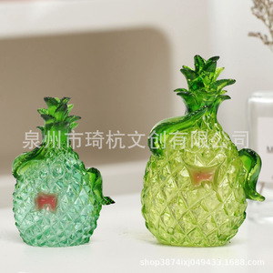 Adornos de Resina con Forma de Frutas Creativas, Piña, Fresa, Pera, Decoración para el Hogar, Artesanía Realista - Product Image 4