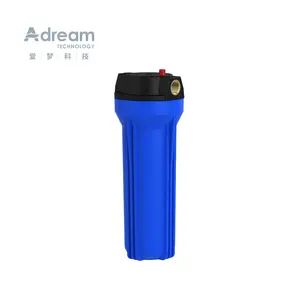 ADREAM TECH 10 인치 형 물 필터 하우징 투명 화이트 블루 필터 하우징 압력 릴리프 밸브