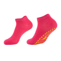 Chaussettes de yoga en coton tricotées de haute qualité pour femme, respirantes, antidérapantes, à cheville courte, avec logo sur le revers, pour Pilates et fitness