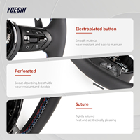 Volant sport en cuir personnalisé pour BMW Série 3 E70 E71 E83 E84 E85E81 E82 E87 E88 E89 E90 E91 E92 E93