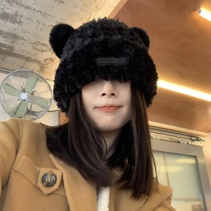Gorro de Punto con Orejas de Oso de <span class=keywords><strong>Amazon</strong></span>, Nuevo Gorro de Lana Suave y Cálido para <span class=keywords><strong>Mujer</strong></span>, Gorro de Lana para Otoño e <span class=keywords><strong>Invierno</strong></span> - Product Image 3