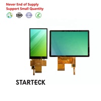 Modul LCD TFT IPS STARTECK 2.4 3.5 4.3 5 7 10.1 Inci dengan Antarmuka MIPI DSI UART, Layar Sentuh Panel Display 3.5 Inci