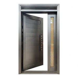 Fournisseur chinois <span class=keywords><strong>de</strong></span> portes en acier <span class=keywords><strong>de</strong></span> <span class=keywords><strong>sécurité</strong></span> extérieures simples et doubles, design <span class=keywords><strong>de</strong></span> luxe personnalisé, haute qualité, <span class=keywords><strong>prix</strong></span> bas - Product Image 2
