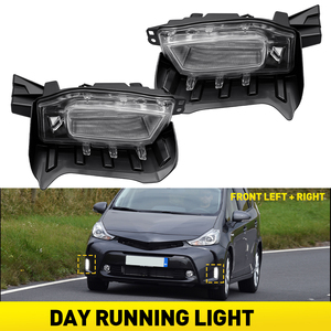 Luces LED DRL delanteras AUXITO para circulación diurna, izquierda y derecha, para Toyota Prius Plus Alpha 2016-2022 - Product Image 1