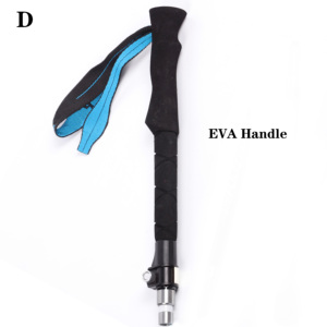 Bâtons de randonnée KingGear, poignée droite, poignée EAV, tige en aluminium, bâton de marche à 3 articulations, choix de style - Product Image 2