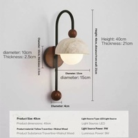Lampe murale vintage en pierre de style zen pour chevet, balcon, salon, fond de télévision, escalier, couloir, lampe LED
