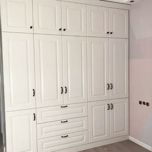 Armoire de rangement simple en MDF la plus vendue avec tiroirs, grande armoire, mobilier de maison, armoire de chambre à coucher - Product Image 2