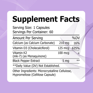 Capsules OEM ODM de Vitamine D3 K2 avec Vitamine D pour la santé des dents et des os, améliore les niveaux cardiaques et favorise la santé mentale - Product Image 2