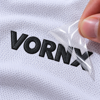 Étiquette de vêtement personnalisée de qualité supérieure, en TPU gaufré 3D, avec transfert thermique, logo de marque, patch pour vêtements de sport, polos, vestes
