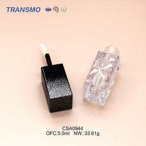 Conteneur de brillant à lèvres transparent carré OEM avec paillettes, tubes vides de rouge à lèvres liquide de 5 ml avec pinceau pour brillant à lèvres, flacon de teinte à lèvres - Product Image 6