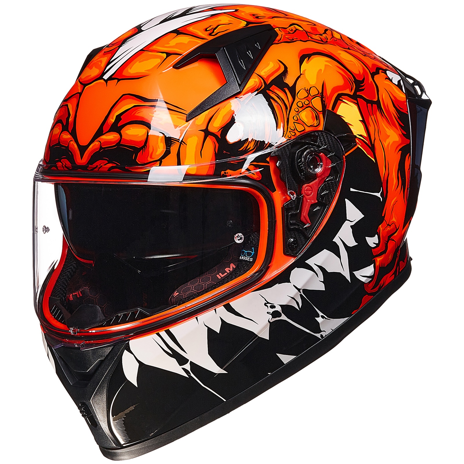 ILM Vintage Helmet Full Face DOT Model Z501 - Unisex-adult