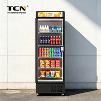 Distributeur automatique de boissons et de snacks TCN 24/7 sans surveillance, 530L, refroidissement par compresseur, haute efficacité, télécommande, alimentation intelligente par IA