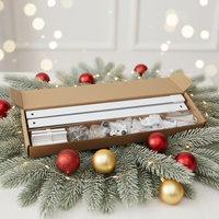 Rail de rideau modulaire en alliage d'aluminium blanc robuste, extensible, kit complet, montage mural ou au plafond, silencieux, pour rideaux de fenêtre jusqu'à 15 kg