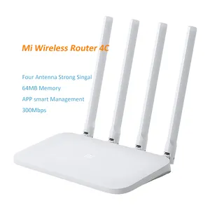 Asli Xiaomi Mi WIFI Router 4C 802.11 B/G/N 2.4G Hz 300Mbps Wireless Router Repeater Smart APP Kontrol