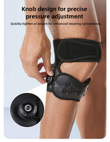 Sangle de genou rotulienne flexible et réglable, antidérapante, pour le soulagement de la douleur au genou, avec système de réglage à bouton, protection sportive pour le genou