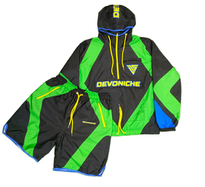 Conjunto Deportivo Personalizado para Hombre, Chaqueta Cortavientos Transpirable con Cierre y Capucha, Pantalones Deportivos de Nylon, Estilo Casual y Deportivo para Invierno - Product Image 1