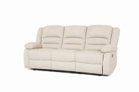 Canapé inclinable manuel intelligent 3 places en tissu imperméable avec table escamotable, mobilier de salon, usine OEM