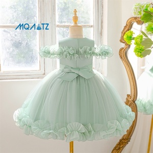 Robe de soirée élégante pour filles, tutu de princesse, col rond, costume de cosplay formel pour enfants de 6 ans, vêtements de fête - Product Image 2