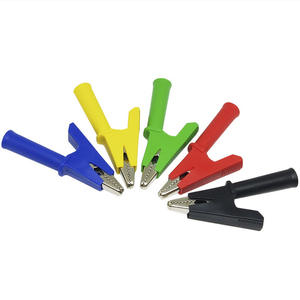 Pince crocodile de 10 mm de diamètre, prise banane de 4 mm, noyau en cuivre, pince de test isolée en plastique, durable pour les tests électriques - Product Image 4