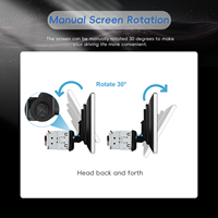 Autoradio Podofo 1 Din avec écran tactile rotatif de 10,1 pouces, prise en charge de YouTube Video/CarPlay sans fil/Android Auto, lecteur MP5 FM pour voiture, OEM/ODM