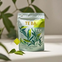 Sachet Doypack Personnalisé Mat Biodégradable en Mylar Imprimé par Héliogravure avec Fermeture Zip Refermable pour l'Emballage du Thé, du Café, du Lait et des Sushis