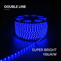 Bande lumineuse LED 2835 110V 220V, 120 LED par mètre, 8 mm, double ligne, IP65, étanche, pour extérieur, en PVC