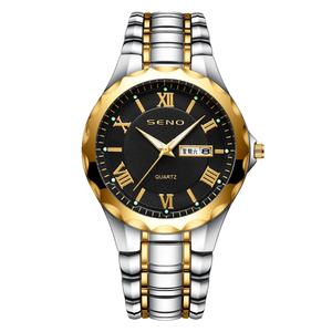 Montres à quartz étanches de luxe pour hommes, personnalisées en gros, avec cadran en verre, en acier inoxydable de haute qualité, lumineuses - Product Image 6