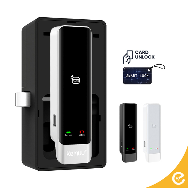 Kemuu Smart RFID Biometric Lock System for Wood Door Cloud Public Battery Operated Electronic Smart Locker Cabinet Drawer Locks