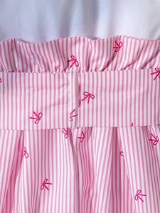 Nuevo Falda Corta Tipo Petticoat para Niñas, Estilo Europeo Americano, con Lazo en Contraste de Color y Estampado - Product Image 2