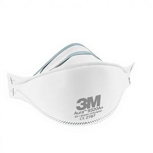 Masque respiratoire jetable 3M 9320A+ en tissu non tissé électrostatique avancé, protection 5 couches, anti-poussière, norme FFP2 - Product Image 1