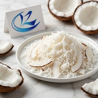 Noix de coco râpée à haute teneur en matières grasses, flocons de noix de coco en sachet de 25 kg, ingrédient alimentaire pour confiserie, échantillonnage R&D